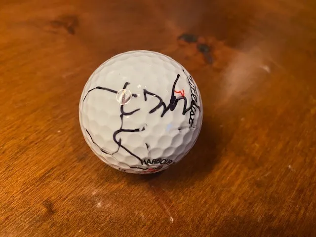 Jordan Spieth signed golf ball PGA COA Titleist autograph Harbour Town