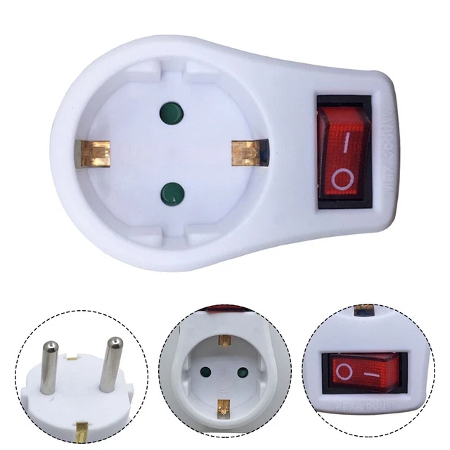 Presa Outlet-With Interruttore Adattatore Presa Ue Power-Converter Estensione