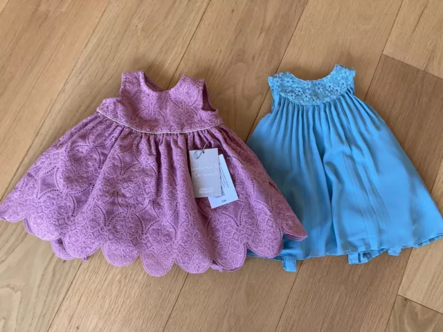 Mamas and Papas 0-3 months  baby girl Dress X 2 Worn Only Once