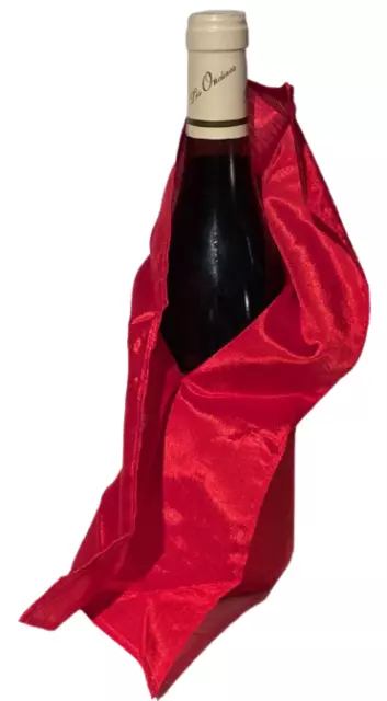 Deluxe BOTTLE PRODUCTION SILKS SET Magic Trick Wine Champagne Appearing Scarves 2