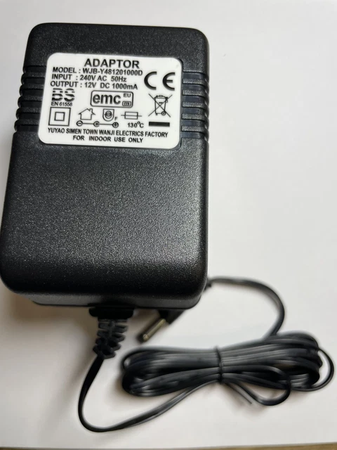 Alimentatore 12V 1A DIXIETREE – Spina 5.5x2.1/2.5mm, Per Dispositivi Bambini E Auto