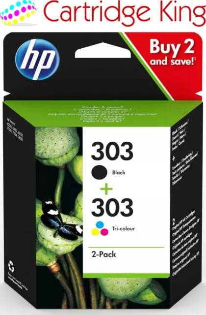 Genuine HP 303 Colour and Black ink combi pack
