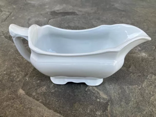 Antique Alfred Meakin White Royal Ironstone Gravy Boat  England