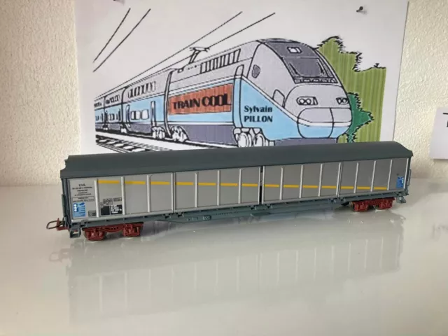 Jouef Wagon Couvert Parois Coulissantes A Bogies Ref 6730  Echelle Ho 1/87