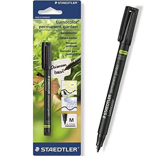 GARDEN MARKER PEN PERMANENT OUTDOOR MARKER - [ Pack of 2 ], Black
