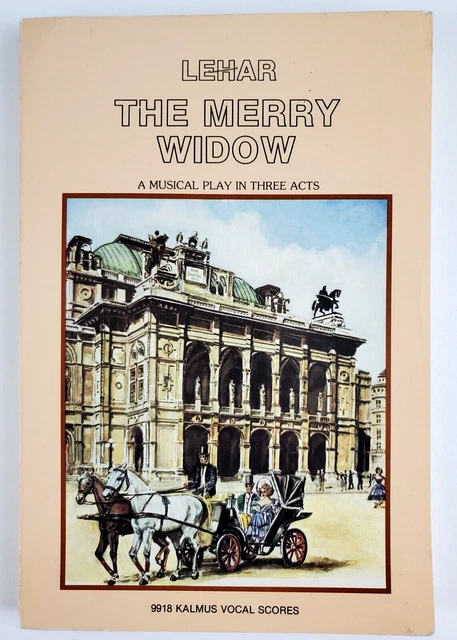 The Merry Widow Lehar Vocal Score SATB Piano Belwin Music Complete Choral