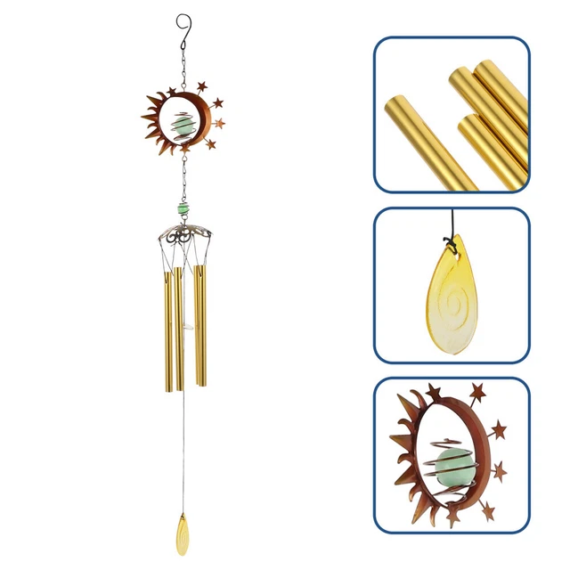 Sun Wind Chime Household Vintage Decor Garden Hanging Ornament