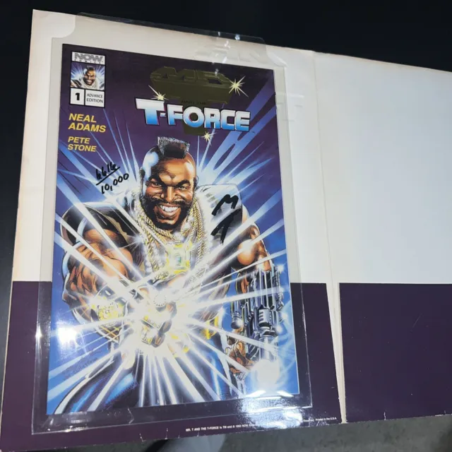 Mr T And The T-Force 1 Nm Rare Gold Foil Edition Signed By Mr T🔥W/ Movie Poster