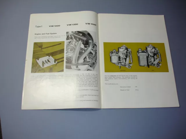 1967 VW Beetle Type 1 and Type 3 1968 program technical brochure 2