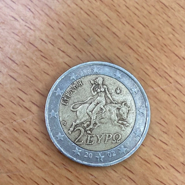 une pièce rare de 2 euro grecque de 2002