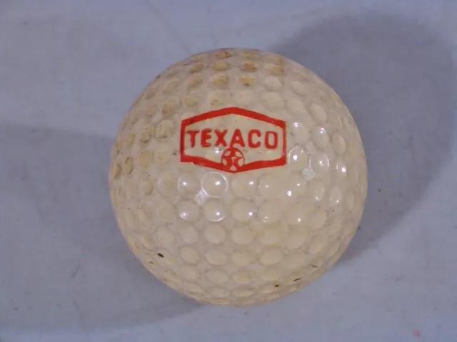 Vintage 1960's TEXACO Logo Golf Ball #4 with Symmetrical Dimple Pattern