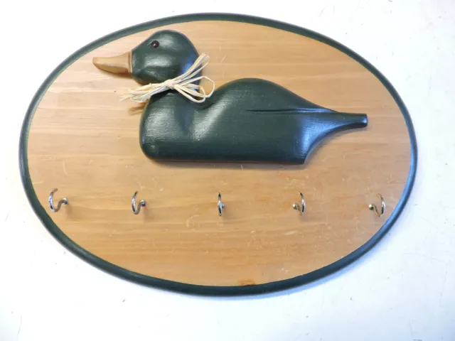 Wall Key Holder With A Duck Home Made Craft