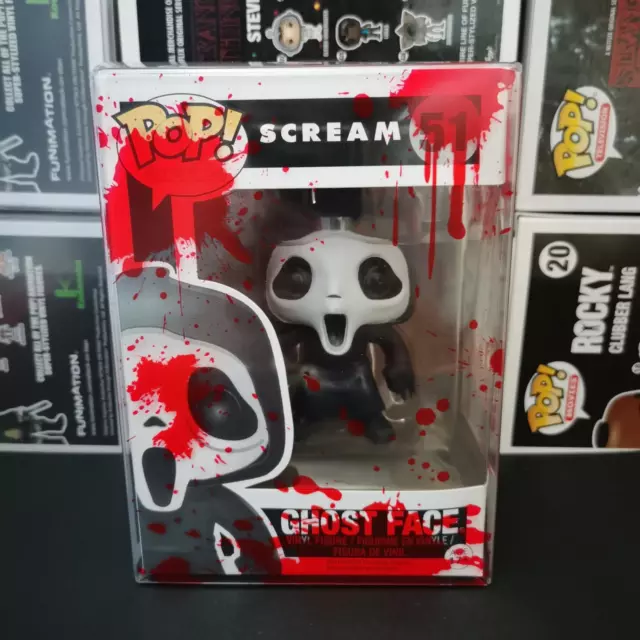 figurine Pop Scream Ghost Face #51 Rare Retired Vaulted W/Blood protector NEW