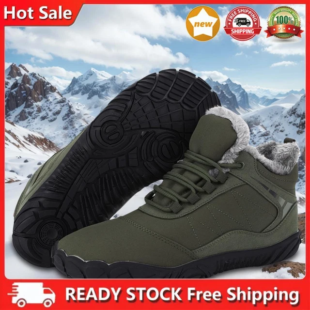 WINTER PLUSH BOOTS Wide Toe Box Barefoot Shoes Waterproof for Hiking