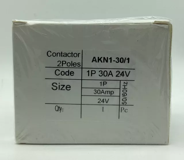 AUKENIEN 1 Pole 30 Amp 24 VAC AC Contactor 1P 30A 24V Coil Voltage Air Condition