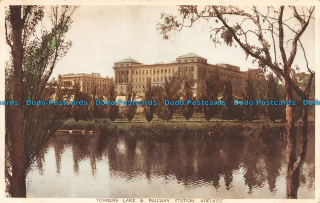R109150 Torrens Lake and Railway Station. Adelaide