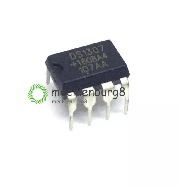 10PCS DS1307 DS1307N DIP-8 RTC SERIAL 512K I2C Real-Time Clock IC NEW