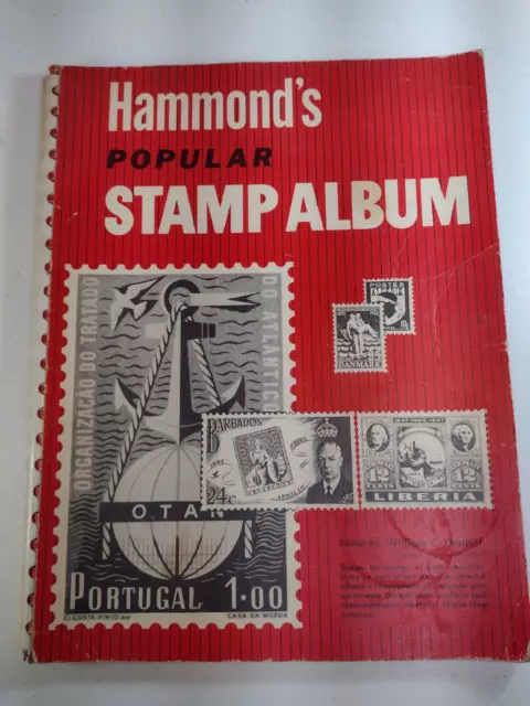 Hammond's Popular Stamp Album edited by William Denhof 1952 US & World stamps