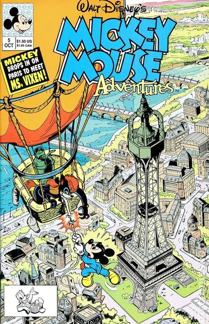 Mickey Mouse Adventures #5 VF 1990 Stock Image