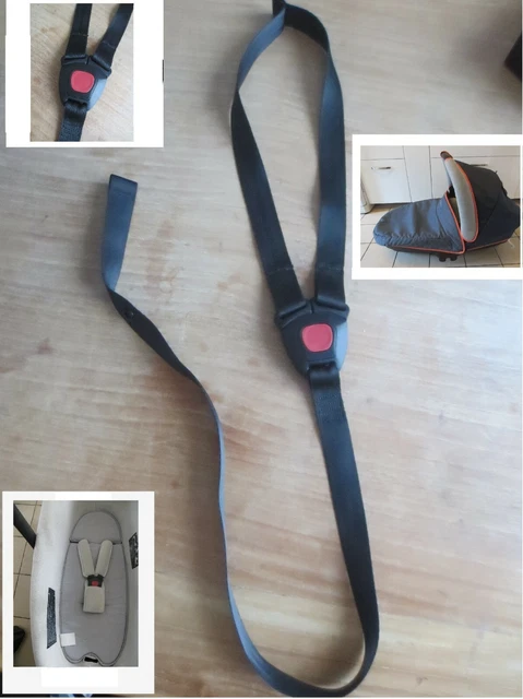 Harnais 5 Points Pour Chaise Haute / Poussette - Ceinture De Sécurité Bébé - Universel Et Réglable
