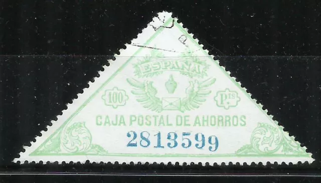 1067A-Sello Fiscal Caja Postal Sin Corona  Republica 100 Pesetas 1931  Fiscaux S