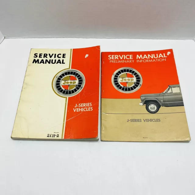 JEEP Original 1963 J-SERIES Service Manual SM-1019 + Preliminary Info SM-1015