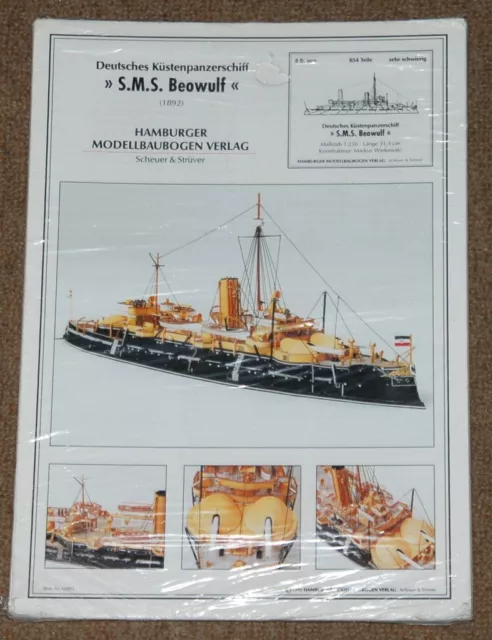 HMV Verlag Scheuer & Strüver 1996 - Panzerschiff SMS Beowulf - Maßstab 1:250