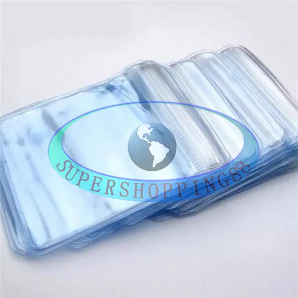 NEW 3 Size Clear PVC Protective Plastic Coin Wallets Storage Envelopes Case Bag