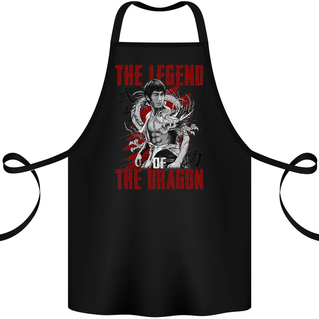 Grembiule Legend of the Dragon MMA Film Arti Marziali Cotone 100% Biologico