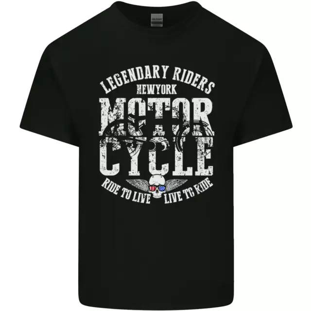 T-shirt top leggendaria motociclista motociclista motociclista biker da uomo cotone