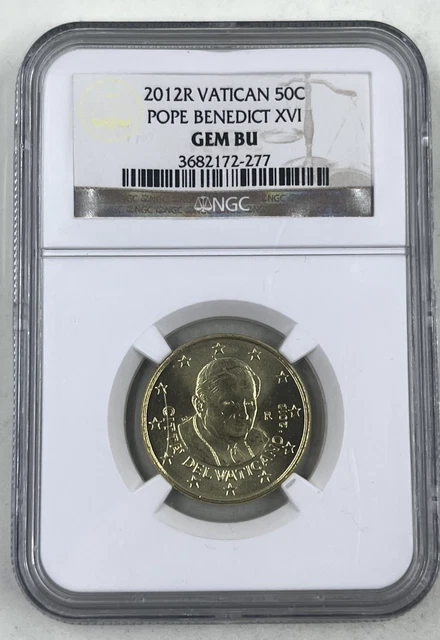 Colorized Pope Benedict XVI JFK Half Dollar - Uncirculated U.S. Coin, 265th Pope Memorial