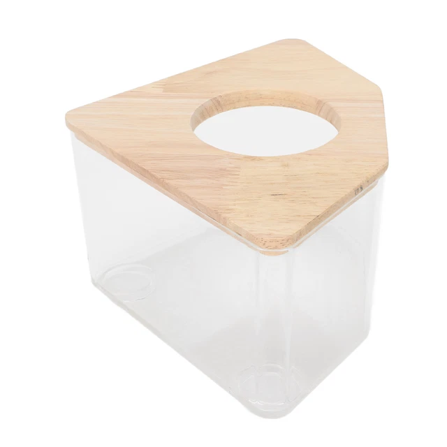 Ventilador de ángulo recto caja de arena para hámster impermeable doble propósito baño de arena cont Gfl
