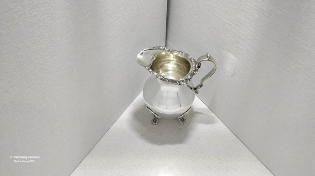 Vintage Gorham Sterling Silver Strasbourg 1144 5/8pt 4 7/8" Creamer 7.93ozt 1957