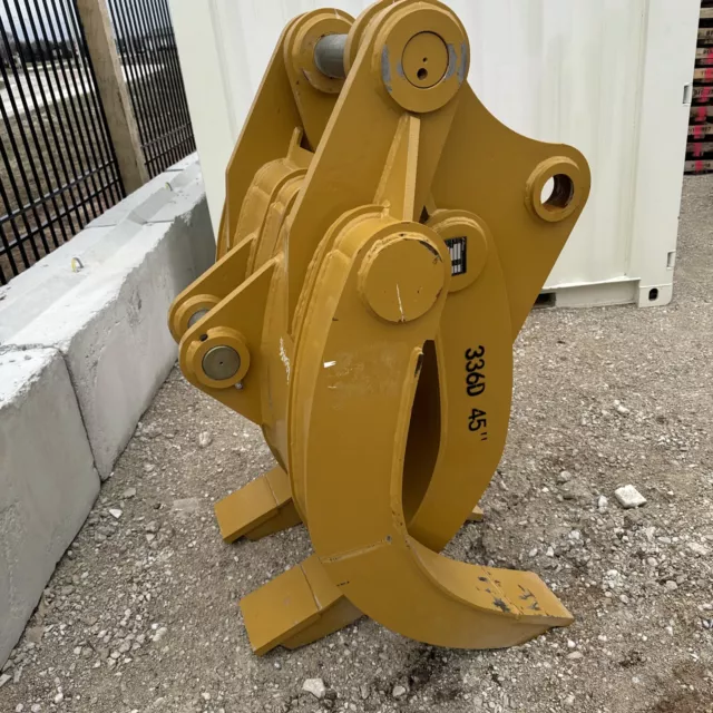 Cat 336 Excavator Grapple 45 Inches Wide 90 100 Mm Pins New