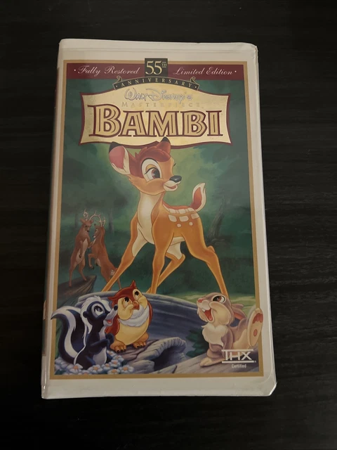 Disneys Bambi: 55th Anniversary Walt Disney's Masterpiece (VHS, Limited Edition)