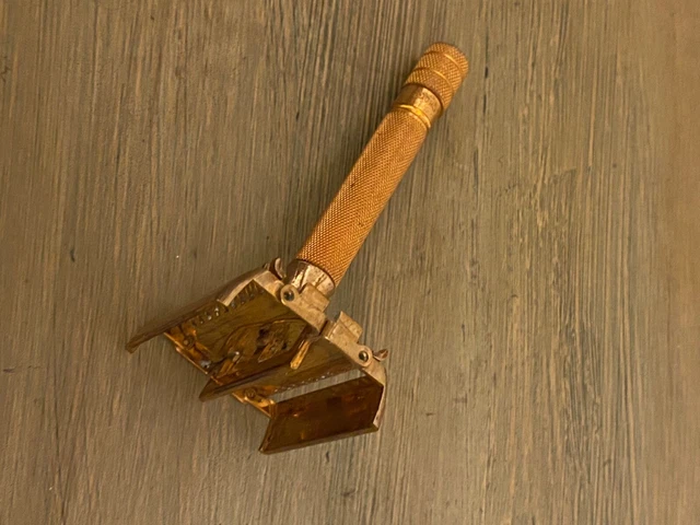 Vintage 1937-39 Gillette Sheraton - TTO One Piece Open Comb DE Safety Razor 3