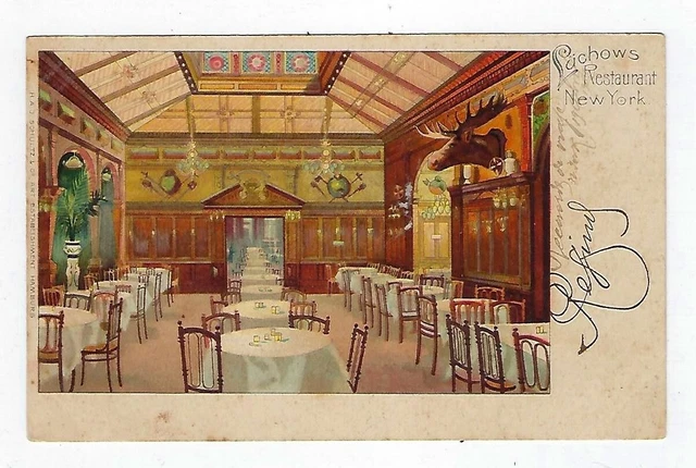 1905 Adver. Postcard Luchow's Restaurant New York Unposted