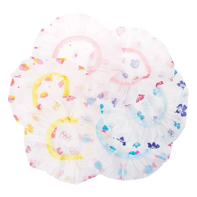 Elastic Bathing Cap Wrapping Hair Bathing Shower Waterproof Hair Dry Hat Supply