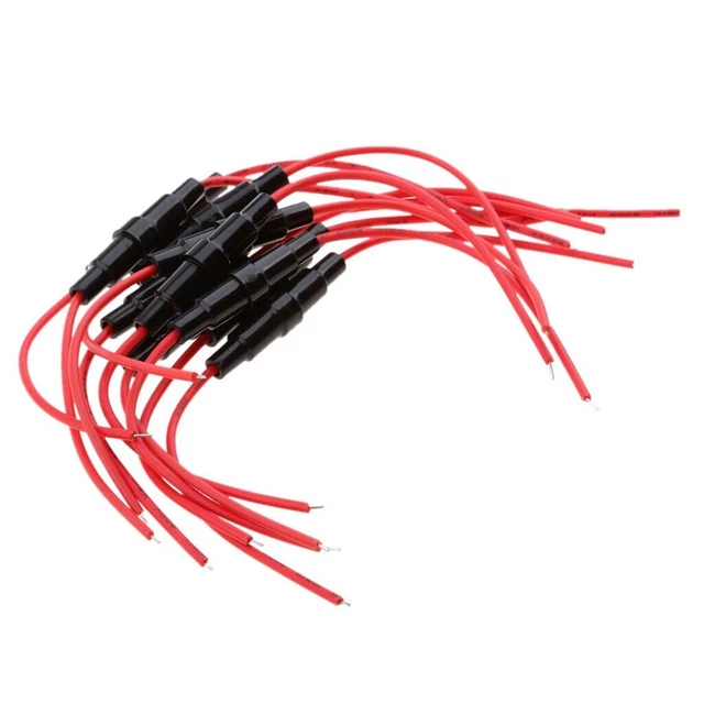 Lot de 10 supports de fusible en ligne type vis FastBlow pour fusible à tube de
