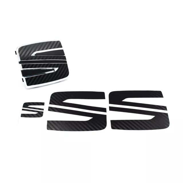 FILM EMBLÈME KIT logo noir mat pour Seat Ateca FR style autocollant sticker  EUR 9,89 - PicClick FR