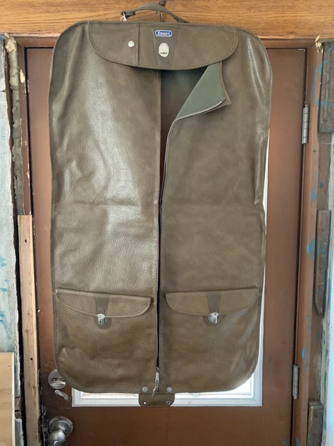 Escort Garment Bag Vintage Leather