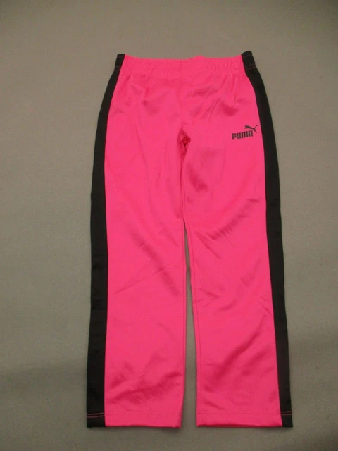 NWT PUMA Size 5 Girls Multicolor Elastic Waist Stretch Pull On Track Pants 113