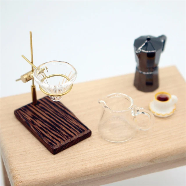Moulin à Café Miniature Métal 1:12 Pour Maison De Poupée - Accessoire Cuisine Réaliste - Décoration Bronze