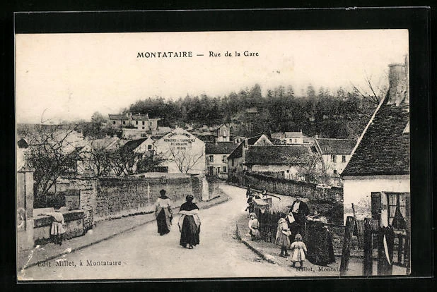 CPA Montataire, Rue de la Gare