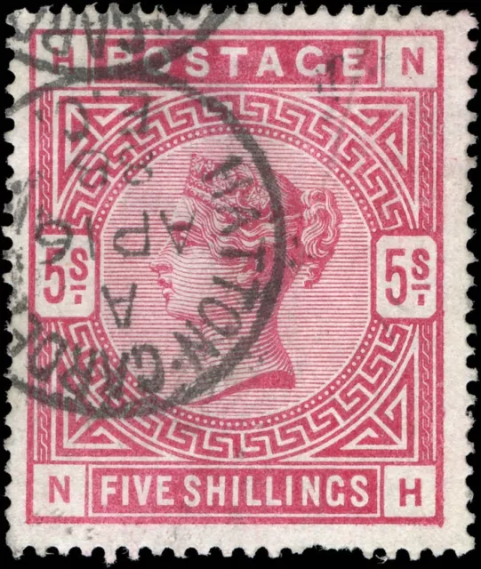 Great Britain Used F+ 5sh Scott #108 1884 stamp