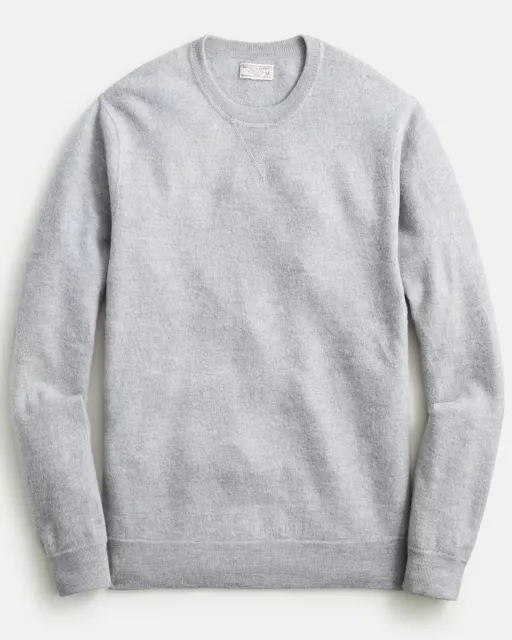 NWT Wallace & Barnes J Crew 100% Merino Wool Crewneck Sweatshirt Sweater Gray