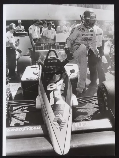 1985 Photo presse Formule 1 Patrick TAMBAY Grand Prix de France Castellet