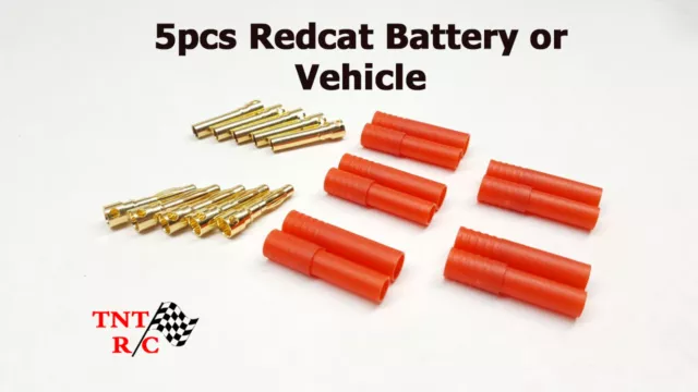 5pcs Redcat Battery or Vehicle ends, plugs with Free Shipping! red cat