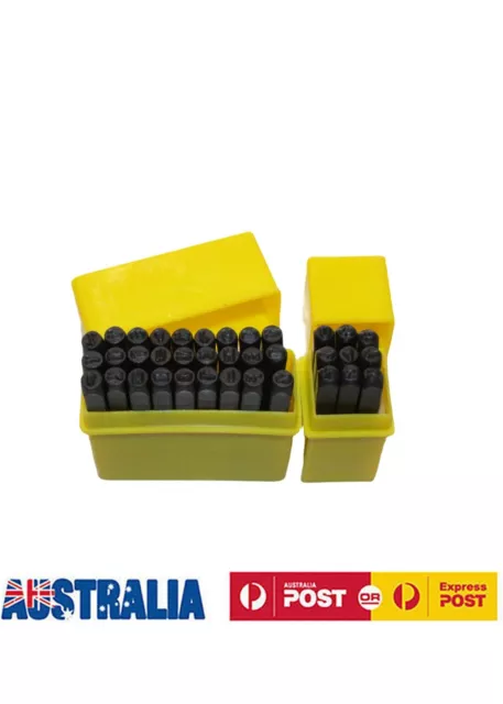 LETTER & NUMBER PUNCH STAMP SET 3mm 4mm 6mm 8mm  Hardened steel