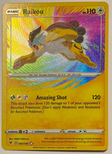 Pokemon TCG Vivid Voltage - Raikou - Amazing Rare Holo - 050/185 - NM